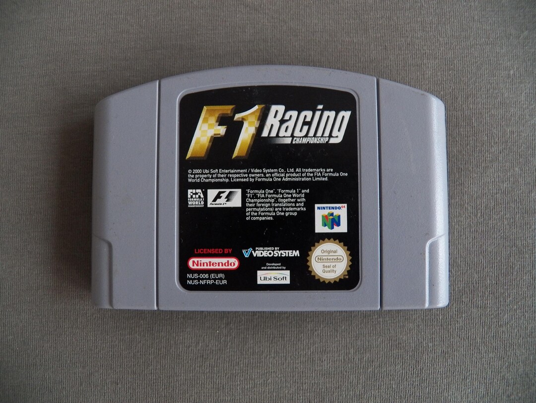 F1 Racing Championship Nintendo 64 N64 Game Pak Cart Cartridge Euro PAL ...