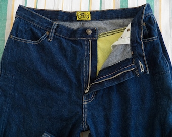 VINTAGE  Draggin Jeans Frauen blaue Motorradjeans Kevlargröße 18 US 14 UK 18 Herrengröße W34 L32? Hergestellt in Australien Biker Y2K 00s