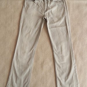 7 For All Mankind High Waist Bootcut Jeans - Gray Stretch Denim W27 L31