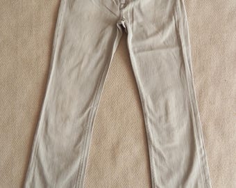 7 For All Mankind High Waist Bootcut Jeans - Gray Stretch Denim W27 L31