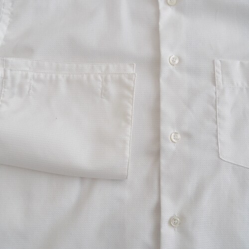 Vintage Viyella Extra Fine shops Cotton Dress Shirt MENS Size 42 16.5 cream white woven formal long sleeve french cuff