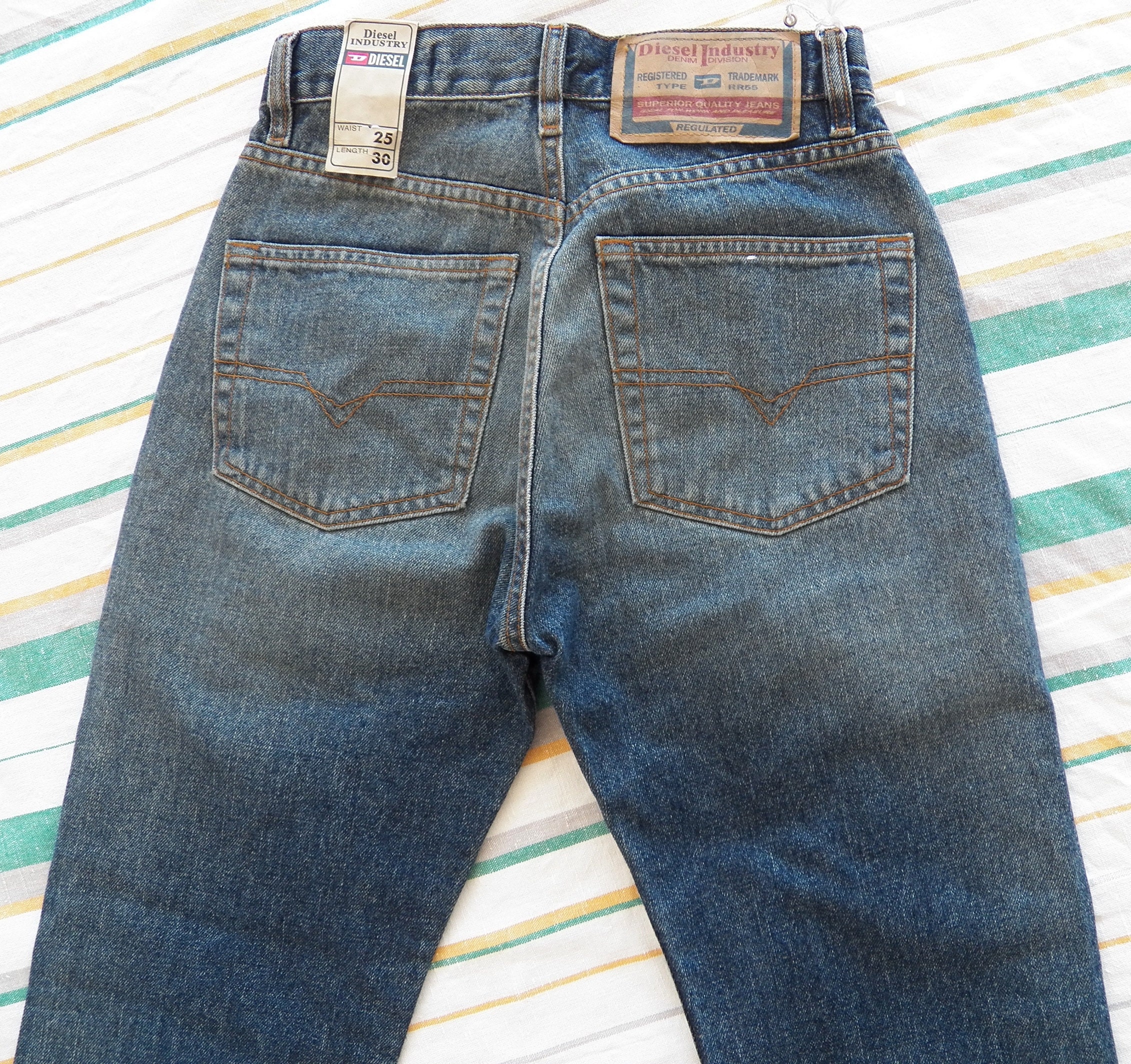 Vintage Diesel Fellow Jeans W25 L30 Washed Blue - Etsy