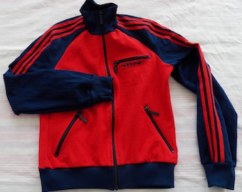 Vintage Adidas Track Jacket Top Womens Size S Small XS XSmall Youth? D 176 US 20 GB 32 Made in Jugoslavia 70s 80s