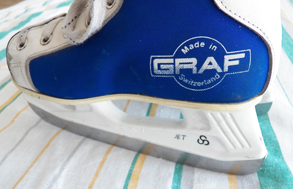Vintage GRAF Laser 96 Ice Hockey Skates Kids Youth Size 32 Etsy UK
