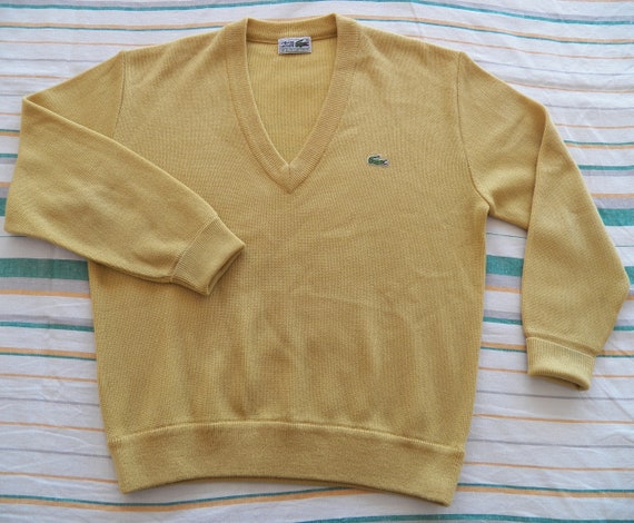 lacoste yellow jumper