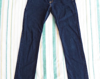 Carhartt W' Thelma W29 L32 - Jean bleu coupe droite pour femmes, coton stretch, années 2000 Y2K