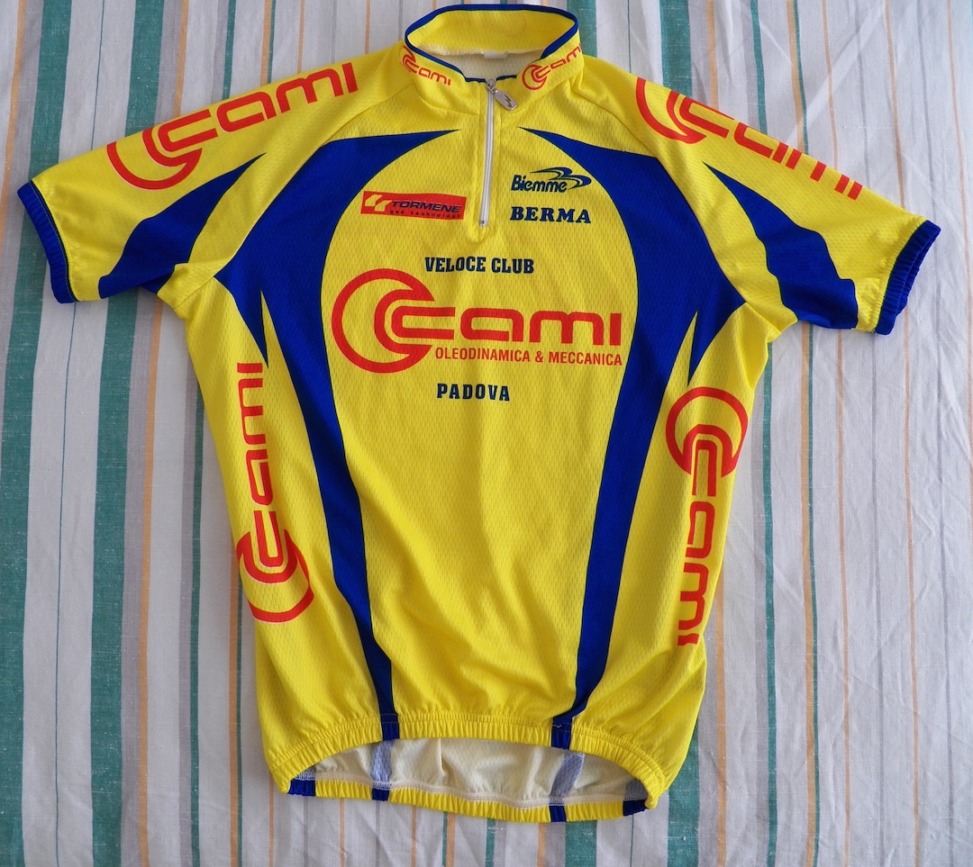 Maglia da ciclismo vintage Biemme da uomo, taglia L, Padova