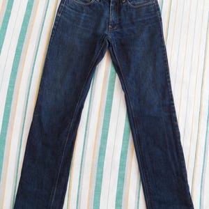 Acne Mic Rigid Mens Jeans Size W31 L34 L32? Dark Wash Blue Slim Straight