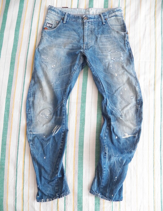 G-star RAW Arc Vintage Loose Tapered Mens Jeans Size 33 W33 L32 