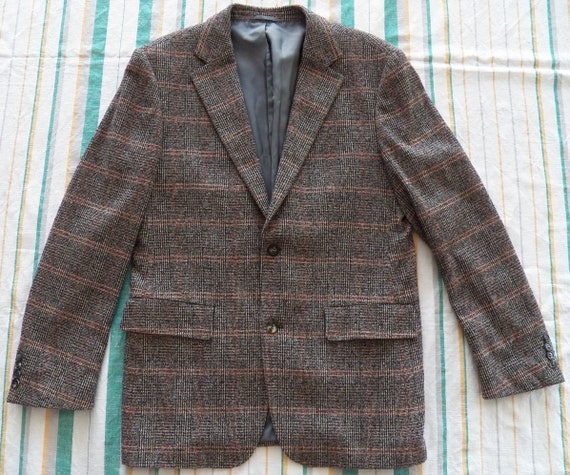 hugo boss checked blazer
