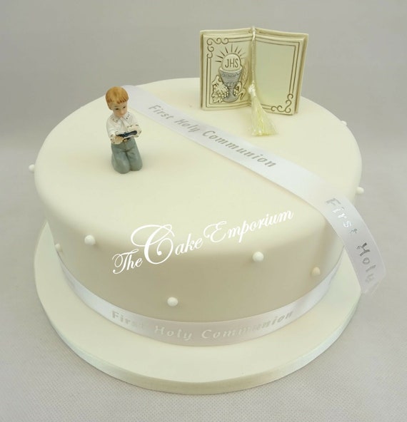 Decoracion De Pastel Primera Holy Communion Girl O Boy Bible Etsy
