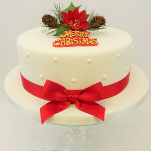 1 2 5 Metre Christmas Cake Frill Ribbon Decoration Cake Etsy