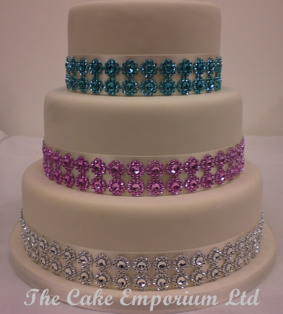 Diamante//Diamonte Strass Effetto Mesh Torta Nastro Trim