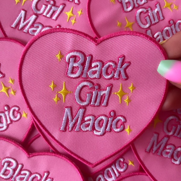 Black Girl Magic Patch 3 1/2 inches in size iron on perfect gift for her. Christmas gift.