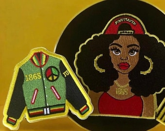Set of two Juneteenth patches 3 1/2 inches iron on