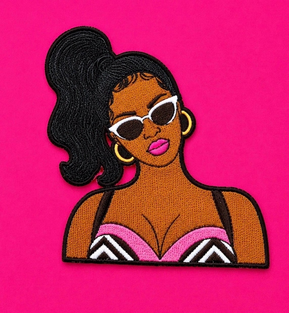 Coco Dolly Patch 3 1/2 inches In size irons on