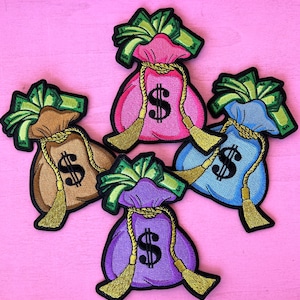 I Get Money set of four patch deal