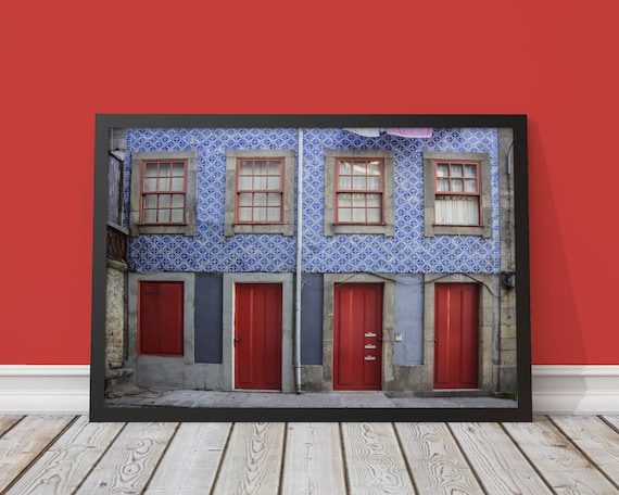 Doors Porto Portugal Poster Photography Photo Fine Etsy