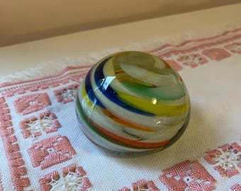 Hand blown glass paperweight