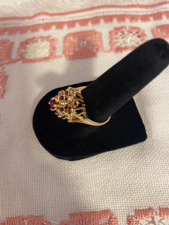 Ruby 14k plated ring - image 2