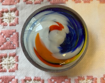 Hand blown glass paperweight