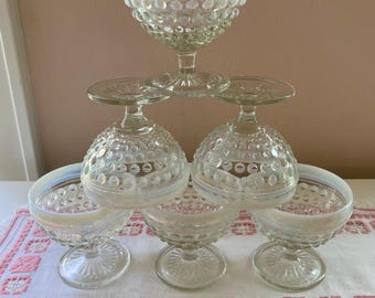 Anchor Hocking Moonstone sherbet cups