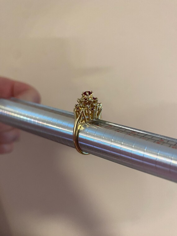 Ruby 14k plated ring - image 4