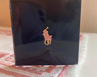 Pink polo pin