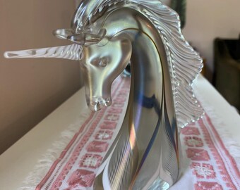 Stuart Abelman glass unicorn