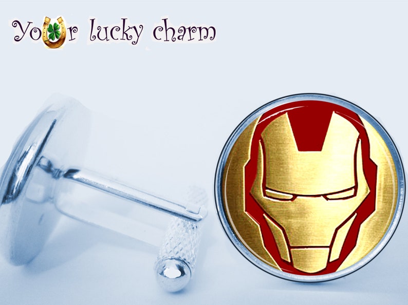 Cufflinks Superhero for him Cufflinks Iron man comics Husband gift wedding groom Arc reactor gif for Dad gift for men Tony Stark