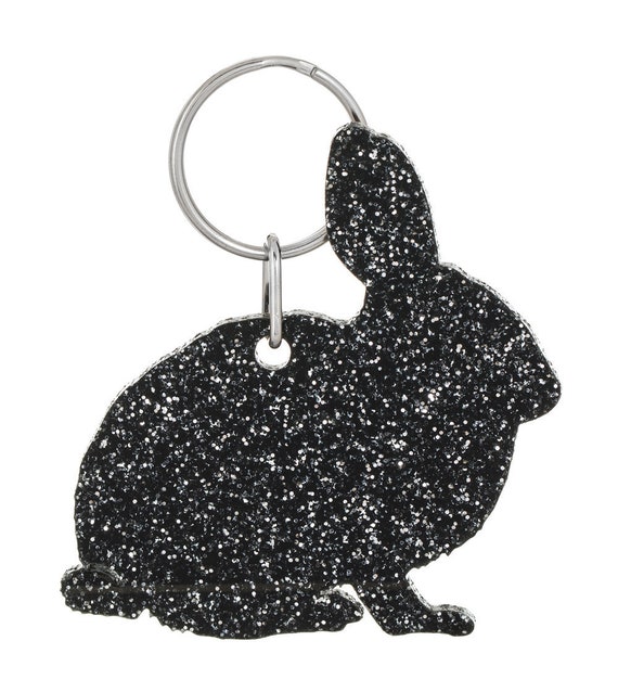Porte-clés Lapin Strass Grtrdrm - Alliage Et Cristal - Fermoir Mousqueton - Cadeau Femme/fille