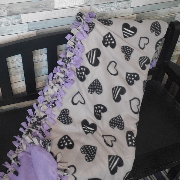 Fleece Tie Blanket Etsy