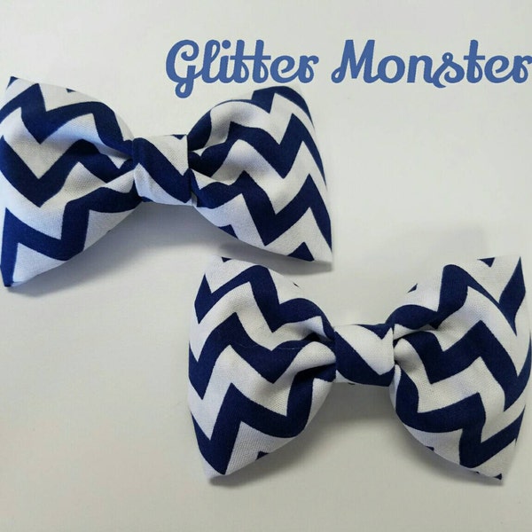 Boys Chevron Bow Tie in Cotton, Ring Bearer Tie, Groomsmen Tie, Graduation Bow Tie, Easter Bow Tie, Clip on Bow Tie, Wedding Tie Accessories