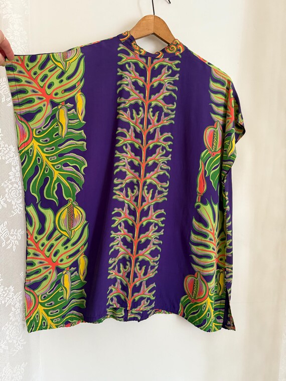 1940s Kamehameha Rayon Teatimer Hawaiian Cabana S… - image 6