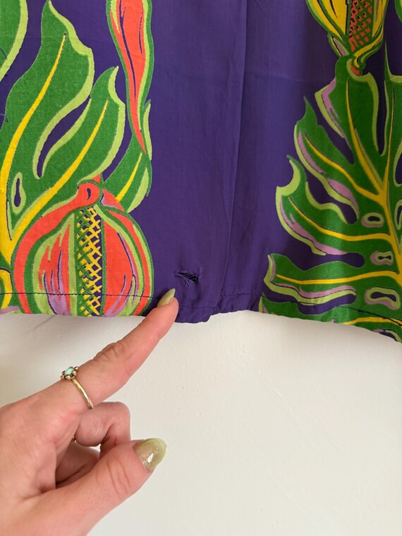 1940s Kamehameha Rayon Teatimer Hawaiian Cabana S… - image 4