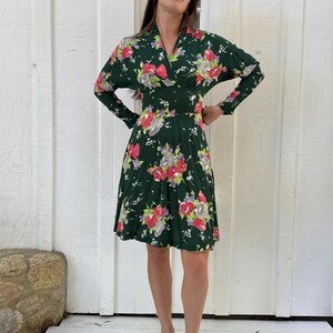 betsey johnson green floral dress Alley Cat Slip dress