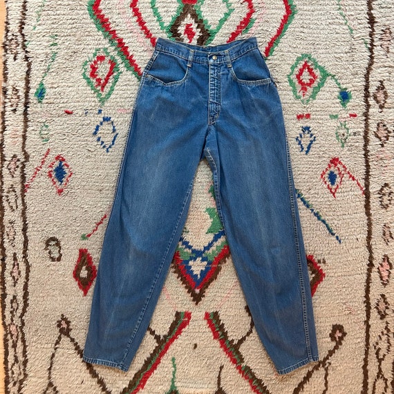 1980s Plush Bottoms Medium Wash Denim - image 4