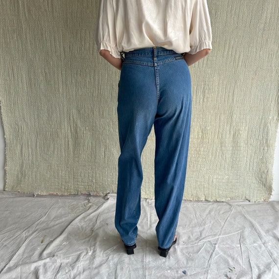 1980s Plush Bottoms Medium Wash Denim - image 2