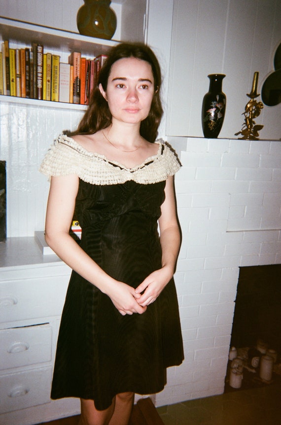 50s Taffeta Lace Party Dress