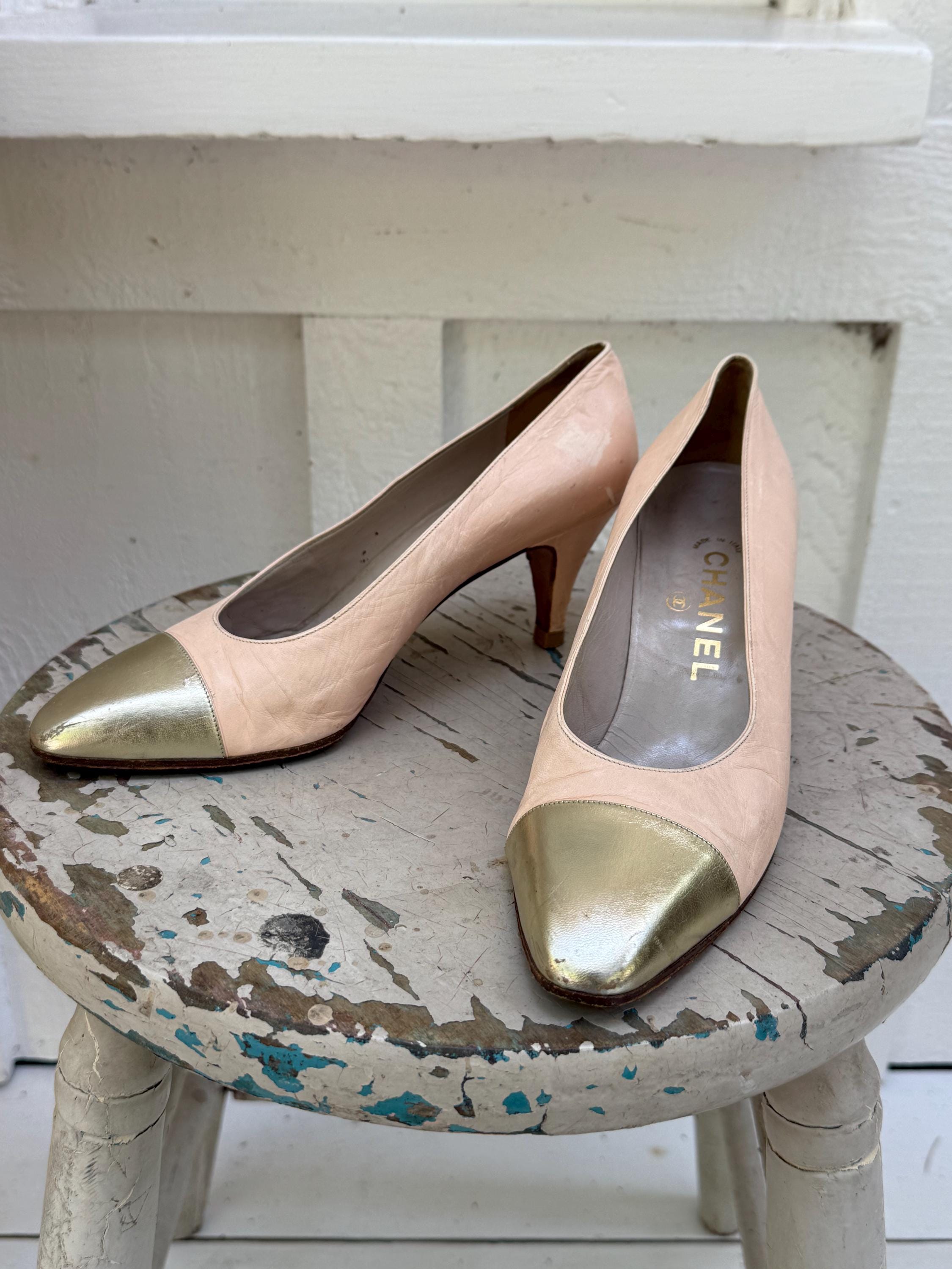 Vintage Chanel Pumps - Etsy