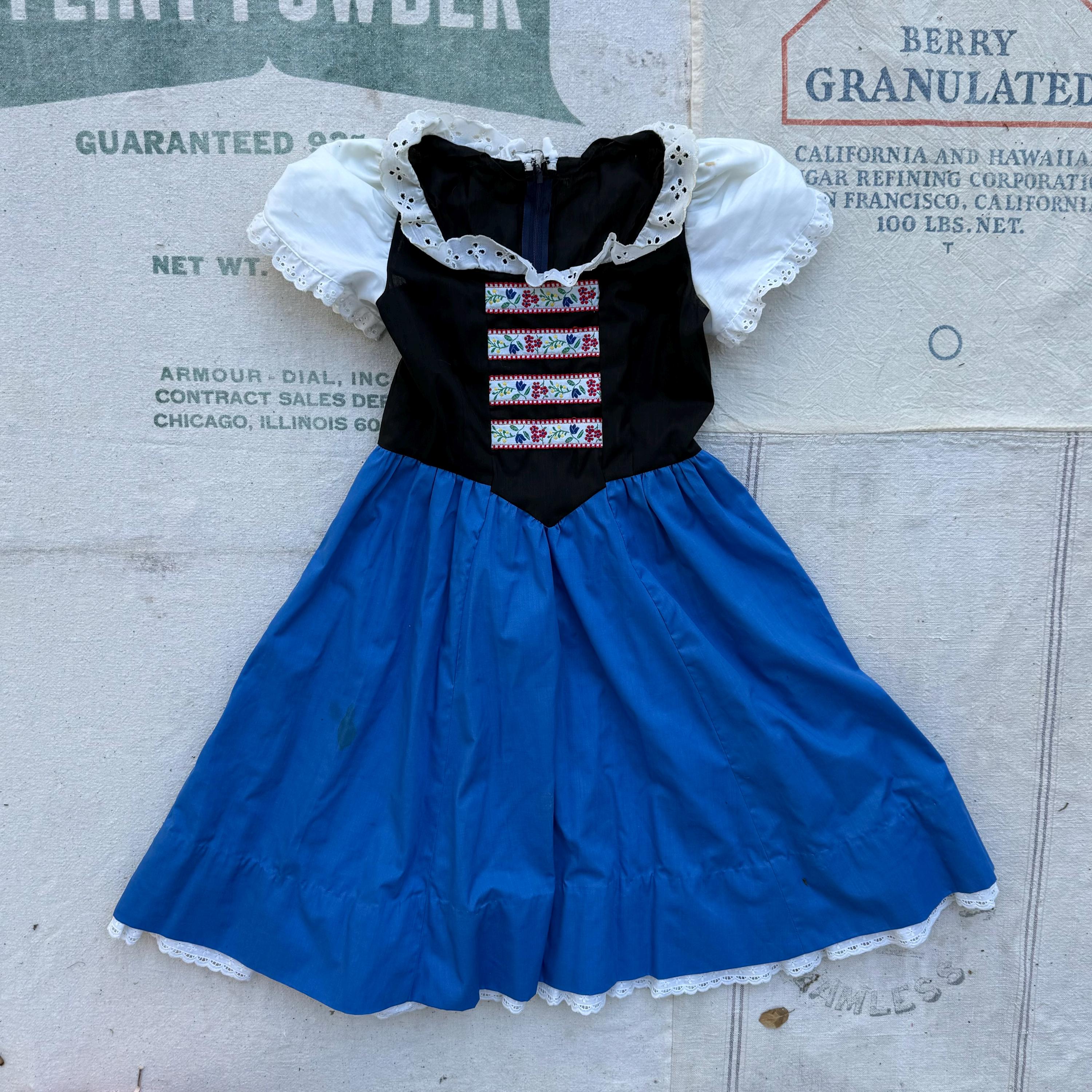 1970s Kids Teen Milkmaid Costume Etsy