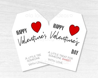 Die Cut Wish Tree Hearts Set of 30 Happy Valentines Day Heart Gift Tags