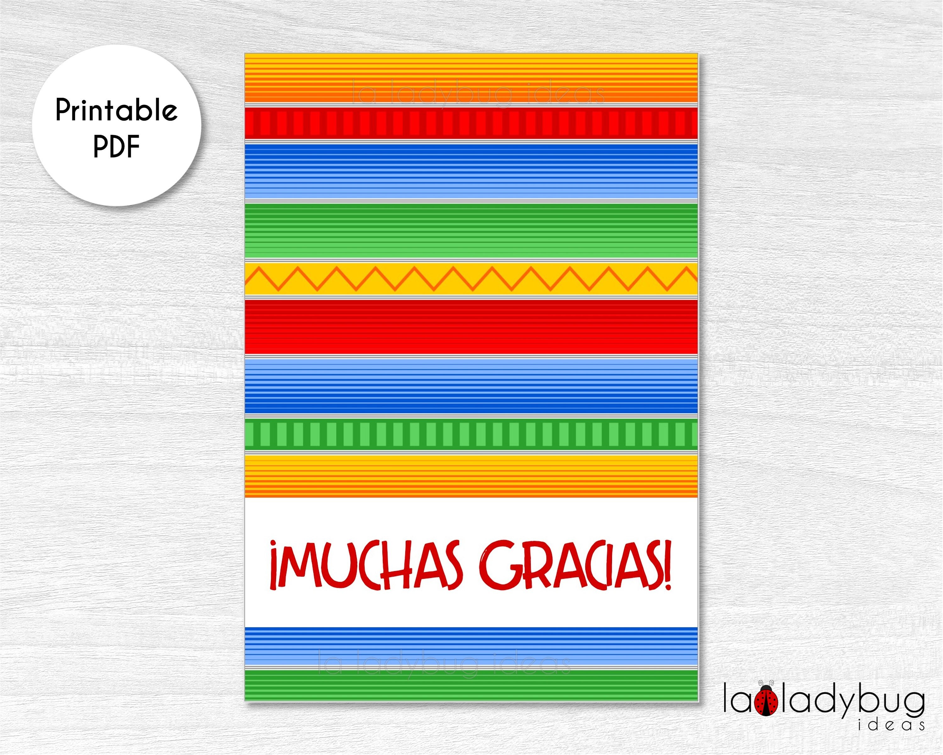 Fiesta Cookie Card Printable. Spanish Card for Cookies. - Etsy