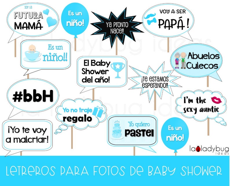 Carteles Para Fotos De Baby Shower Nino Archivo Para Etsy