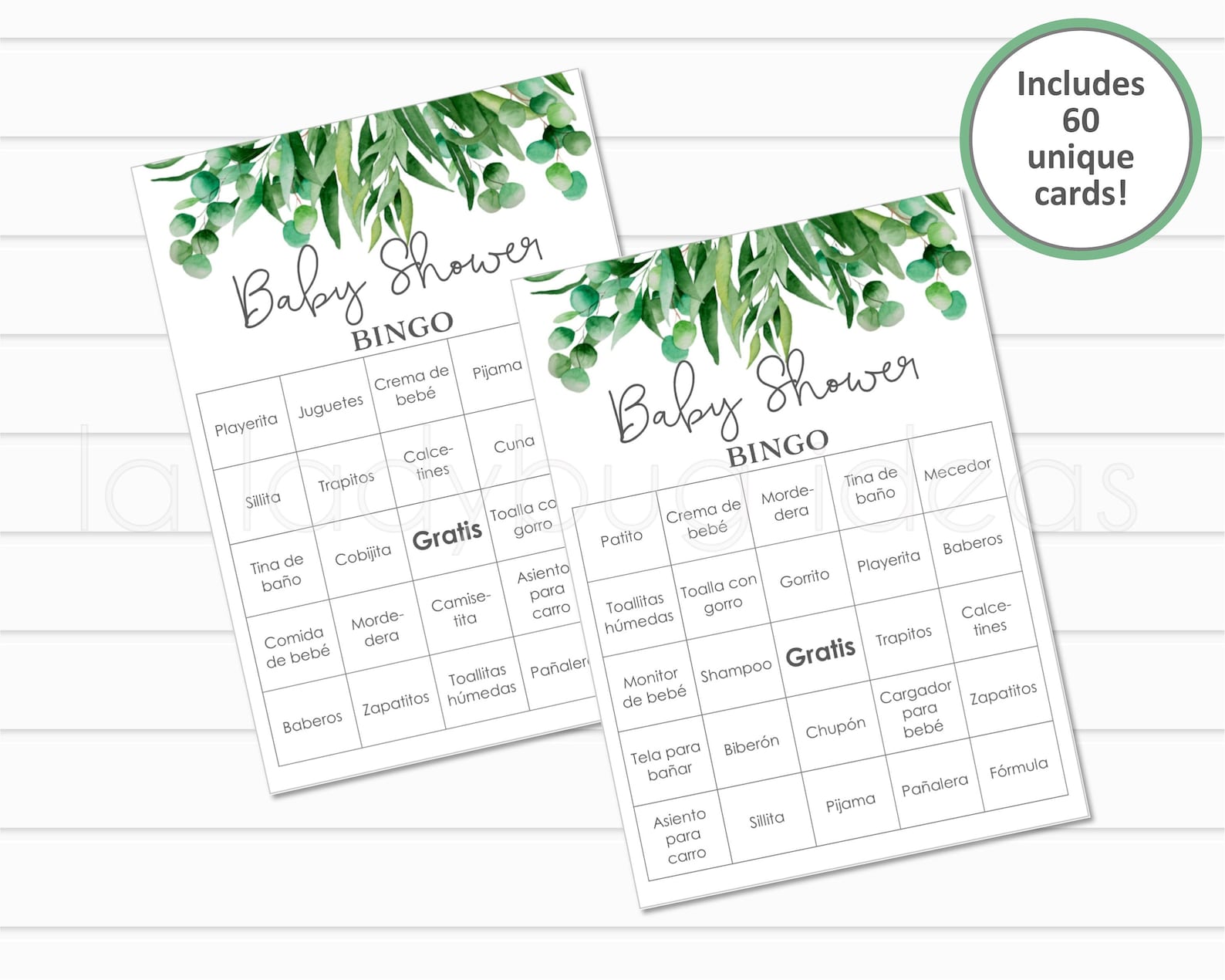 Juegos Para Baby Shower. Archivos PDF/JPEG Para Imprimir. 11 Juegos ...