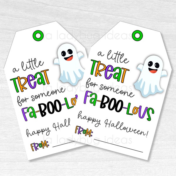 Halloween Tags. Gift Tags for Halloween. Printable PDF. Instant Download. FaBoolous Halloween gift tag. Happy Halloween tag. Printable tag