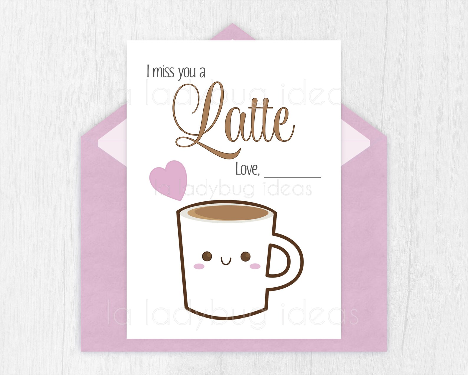I Miss You A Latte Printable Card I Miss You Printable Card Etsy I Miss You A Latte Printable Card I Miss You Printable Card Etsy