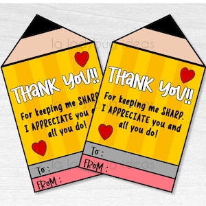 Teacher Appreciation Day Tag.  Printable Gift Tags for Teacher Appreciation Week. Printable PDF. Instant Download. Teacher appreciation tags