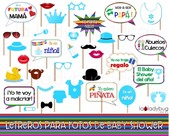 Accesorios Para Cabina De Fotos Baby Shower Niña - Pack De 29 Piezas, Incluye Banda "Mom To Be"
