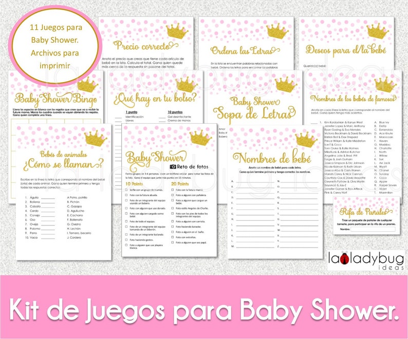 10 X Juegos Baby Shower Quien Sabe Momia Mejor Pack Nino Nina Unisex
